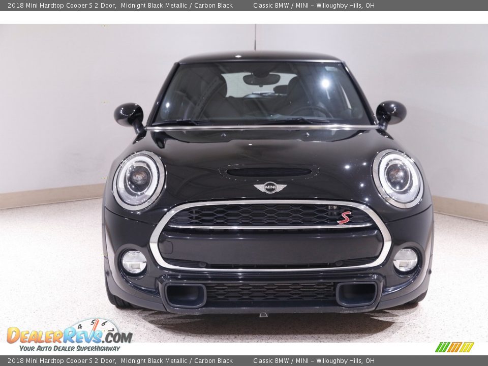 2018 Mini Hardtop Cooper S 2 Door Midnight Black Metallic / Carbon Black Photo #2