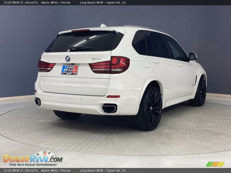 2018 BMW X5 xDrive35i Alpine White / Mocha Photo #5