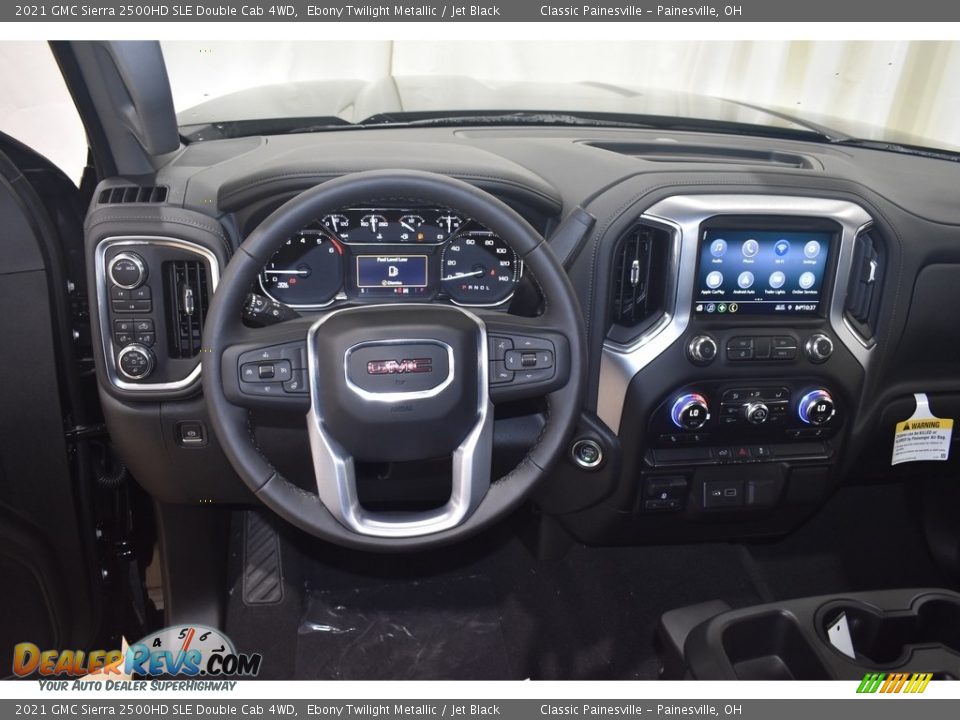 2021 GMC Sierra 2500HD SLE Double Cab 4WD Ebony Twilight Metallic / Jet Black Photo #8