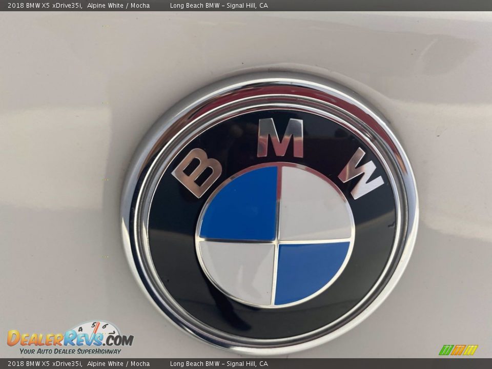 2018 BMW X5 xDrive35i Alpine White / Mocha Photo #10