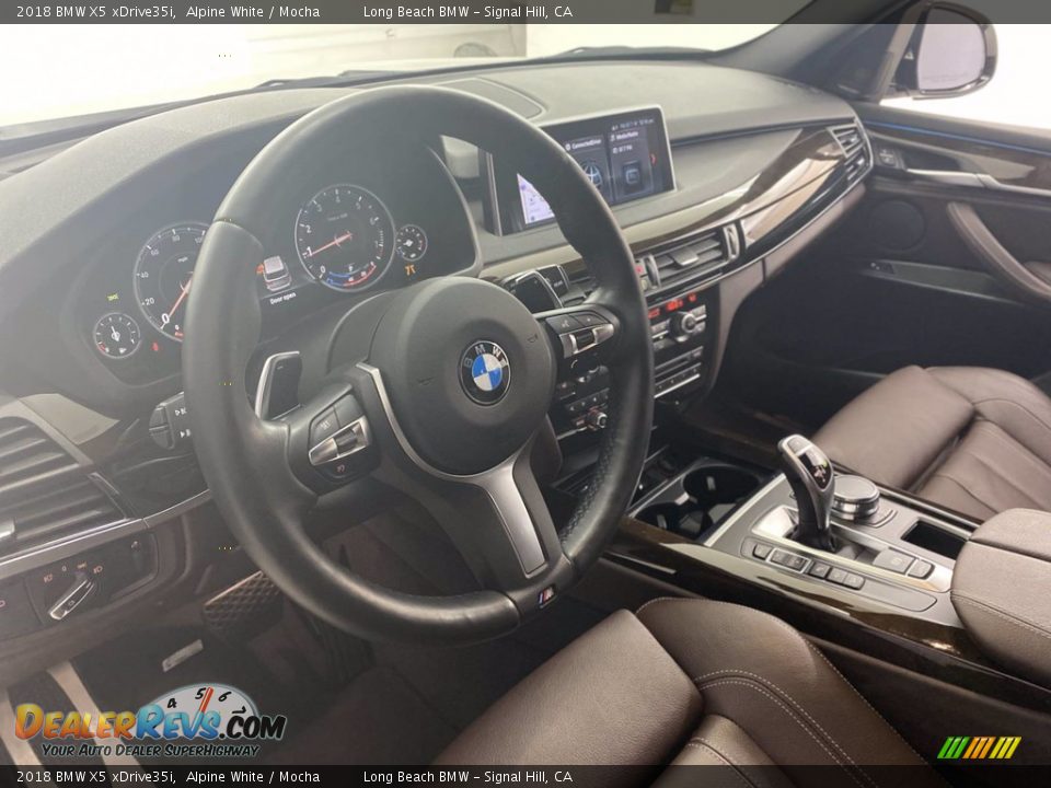 2018 BMW X5 xDrive35i Alpine White / Mocha Photo #16