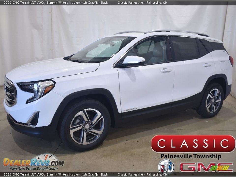 2021 GMC Terrain SLT AWD Summit White / Medium Ash Gray/Jet Black Photo #1