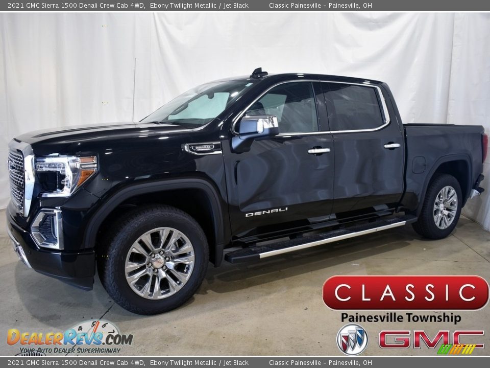 2021 GMC Sierra 1500 Denali Crew Cab 4WD Ebony Twilight Metallic / Jet Black Photo #1