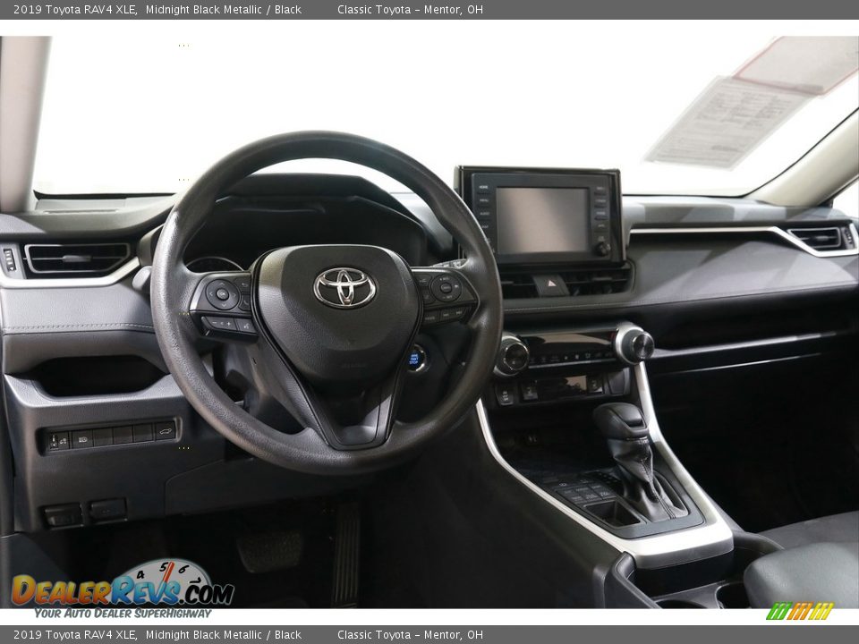 2019 Toyota RAV4 XLE Midnight Black Metallic / Black Photo #6