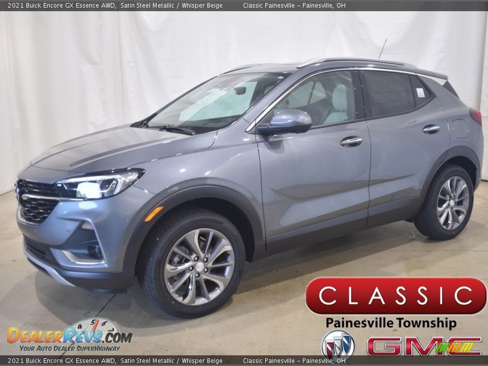 2021 Buick Encore GX Essence AWD Satin Steel Metallic / Whisper Beige Photo #1