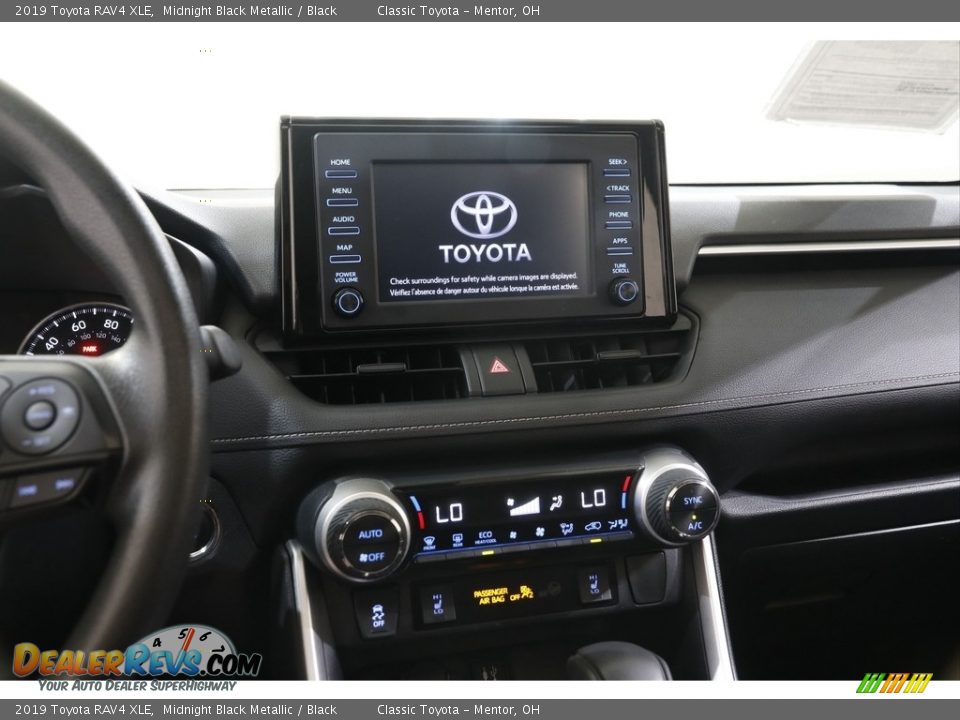 2019 Toyota RAV4 XLE Midnight Black Metallic / Black Photo #9