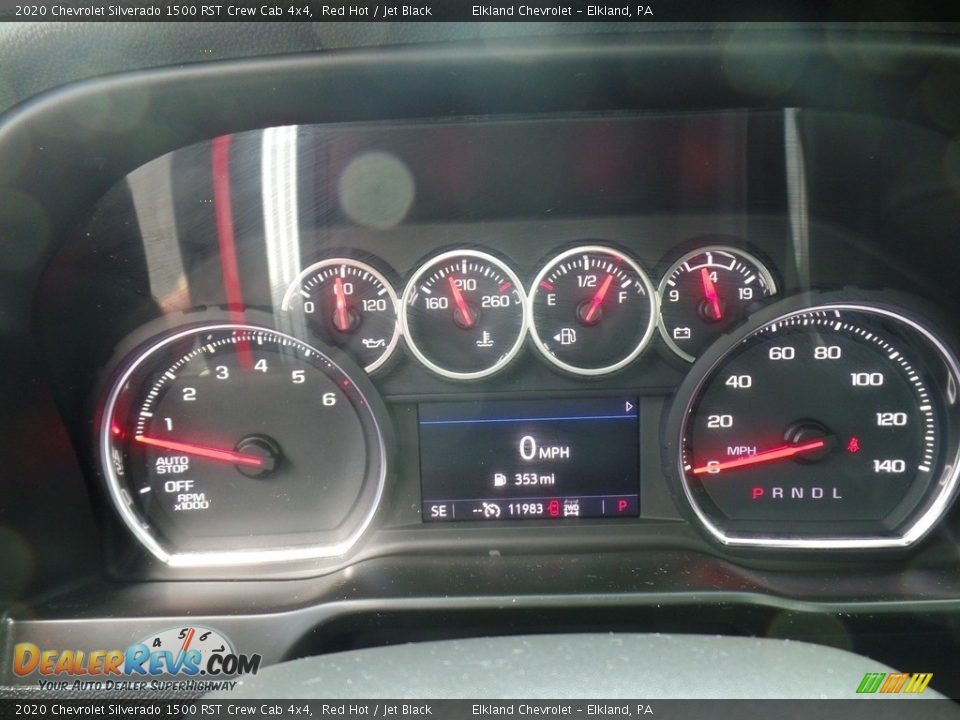 2020 Chevrolet Silverado 1500 RST Crew Cab 4x4 Red Hot / Jet Black Photo #25