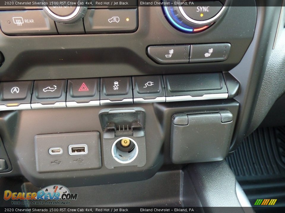 2020 Chevrolet Silverado 1500 RST Crew Cab 4x4 Red Hot / Jet Black Photo #33
