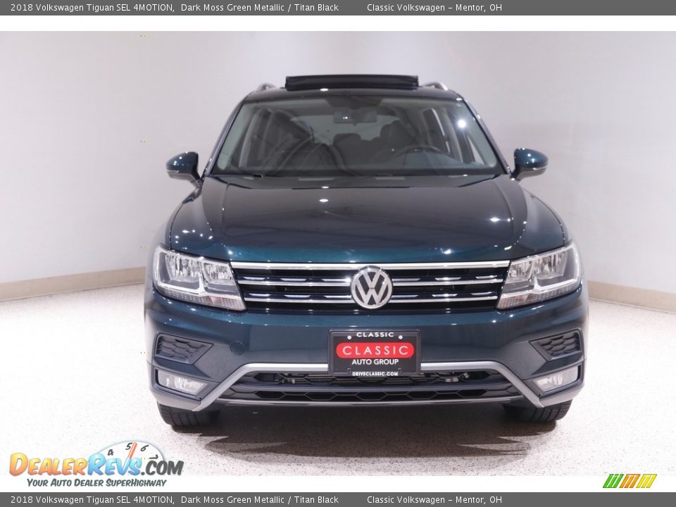 2018 Volkswagen Tiguan SEL 4MOTION Dark Moss Green Metallic / Titan Black Photo #2