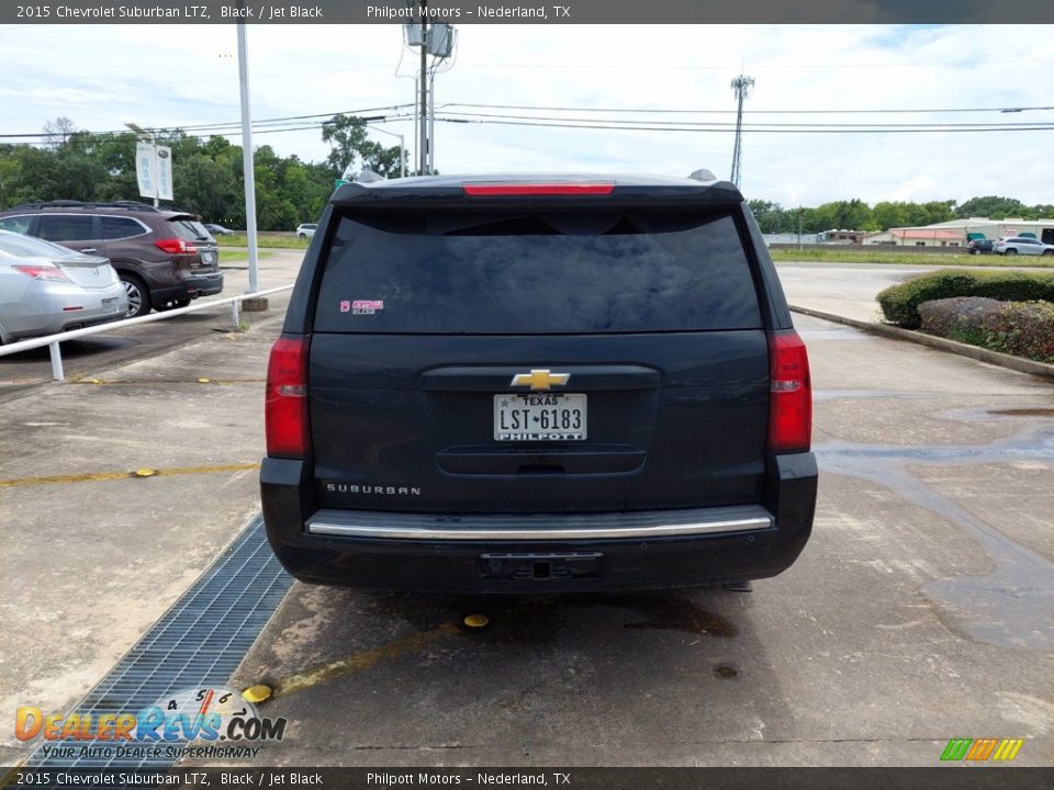 2015 Chevrolet Suburban LTZ Black / Jet Black Photo #6