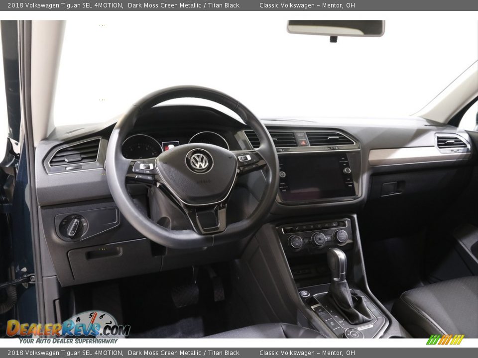 2018 Volkswagen Tiguan SEL 4MOTION Dark Moss Green Metallic / Titan Black Photo #6