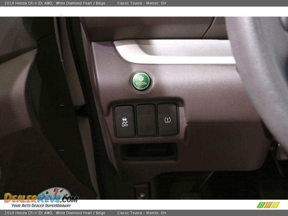 2014 Honda CR-V EX AWD White Diamond Pearl / Beige Photo #6
