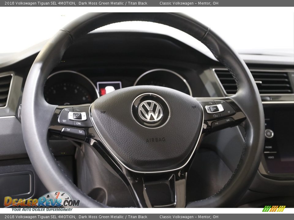 2018 Volkswagen Tiguan SEL 4MOTION Dark Moss Green Metallic / Titan Black Photo #7