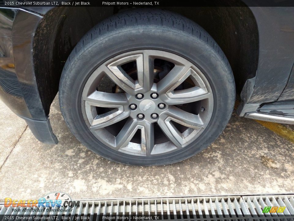 2015 Chevrolet Suburban LTZ Black / Jet Black Photo #9