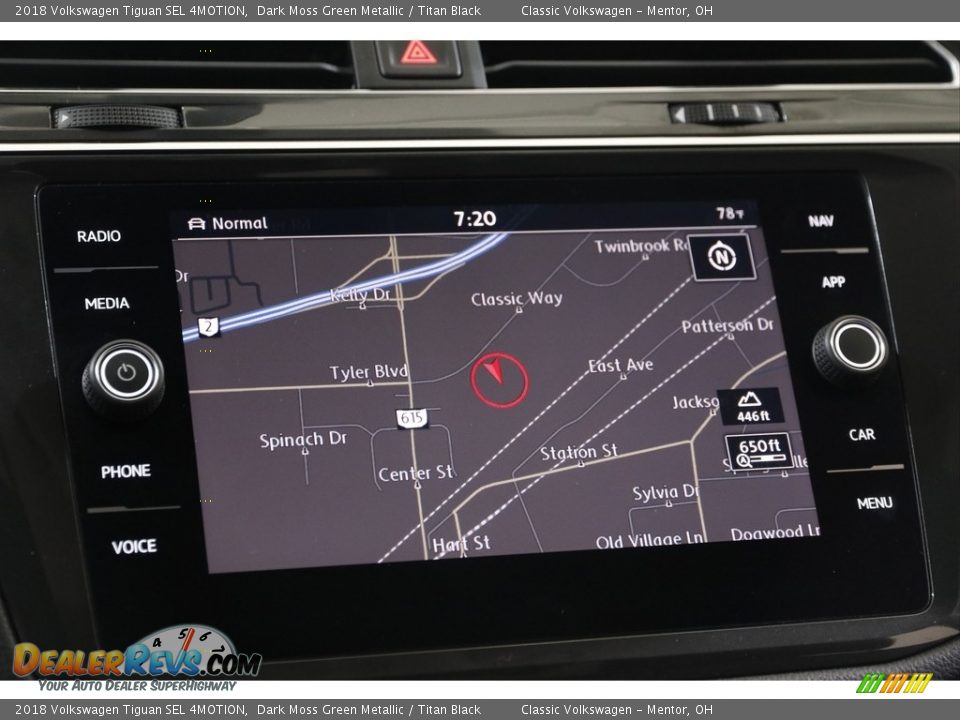 2018 Volkswagen Tiguan SEL 4MOTION Dark Moss Green Metallic / Titan Black Photo #11