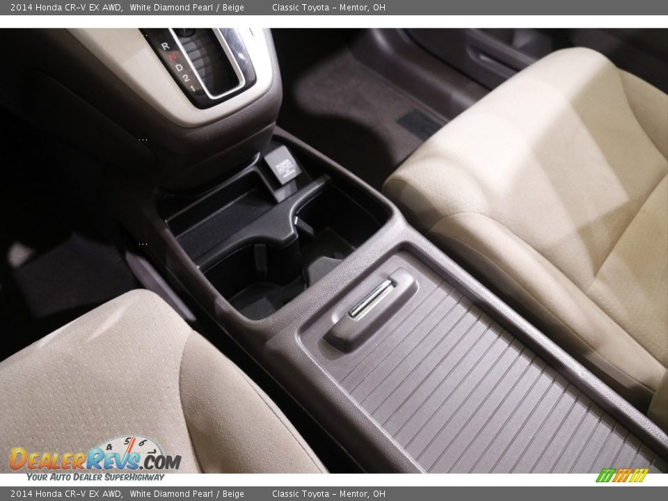 2014 Honda CR-V EX AWD White Diamond Pearl / Beige Photo #13