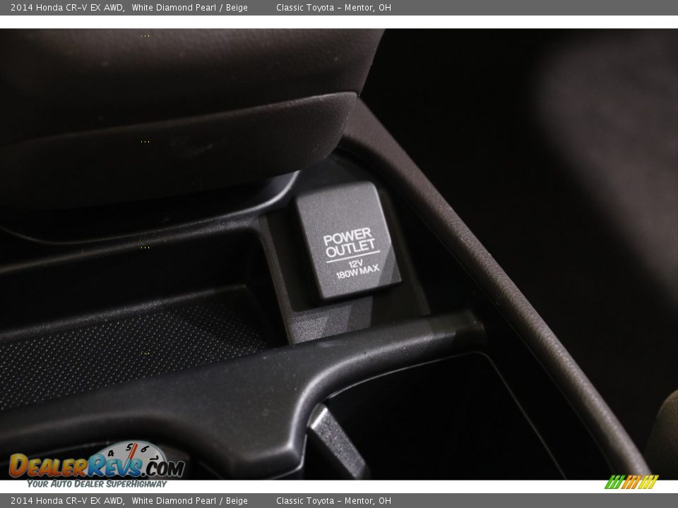 2014 Honda CR-V EX AWD White Diamond Pearl / Beige Photo #14