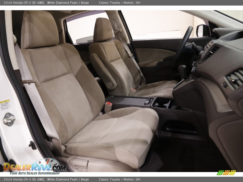 2014 Honda CR-V EX AWD White Diamond Pearl / Beige Photo #15