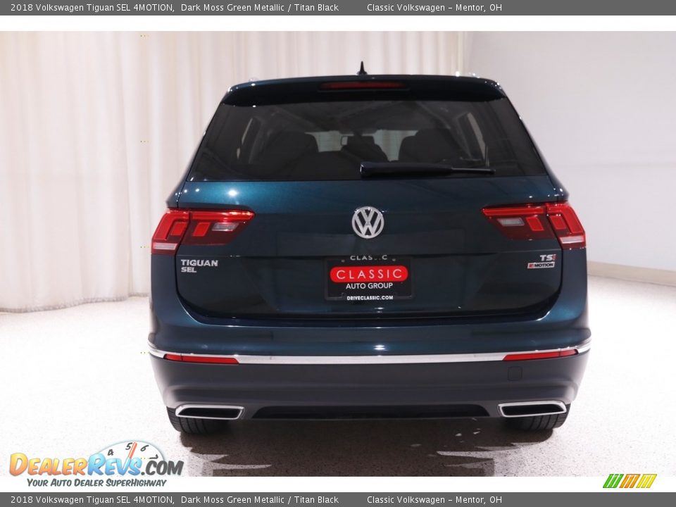 2018 Volkswagen Tiguan SEL 4MOTION Dark Moss Green Metallic / Titan Black Photo #17