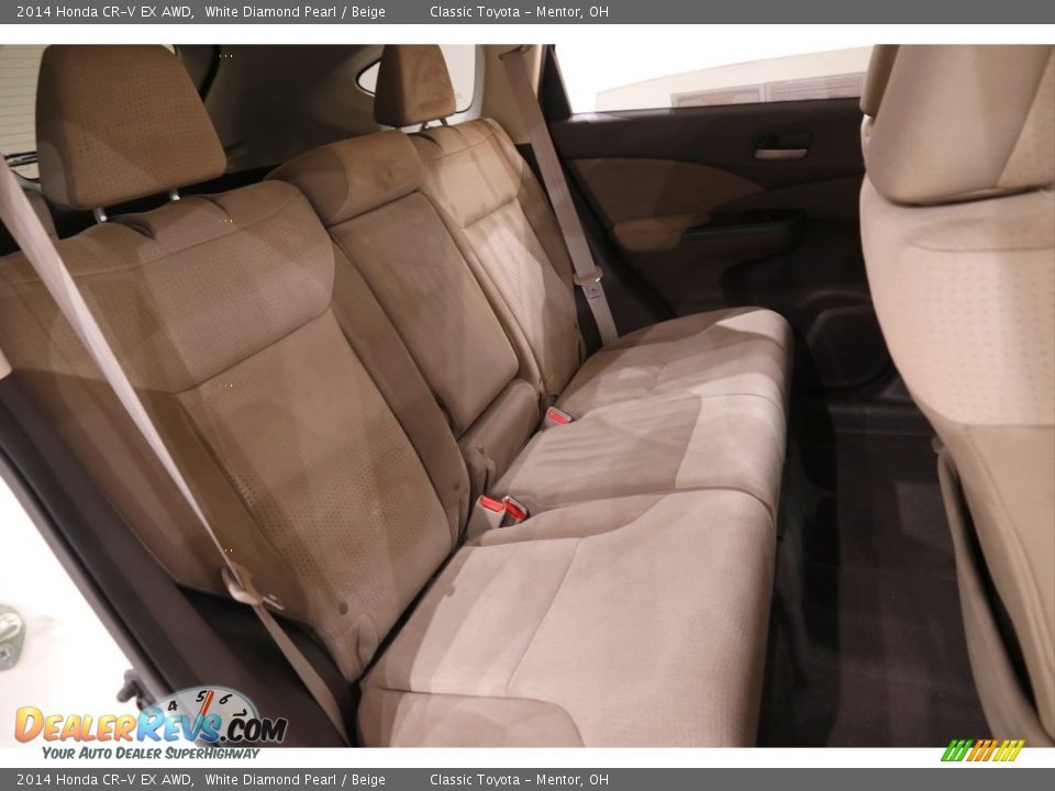 2014 Honda CR-V EX AWD White Diamond Pearl / Beige Photo #16
