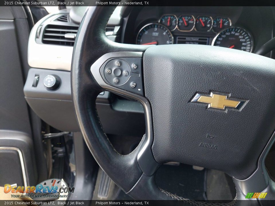 2015 Chevrolet Suburban LTZ Black / Jet Black Photo #16