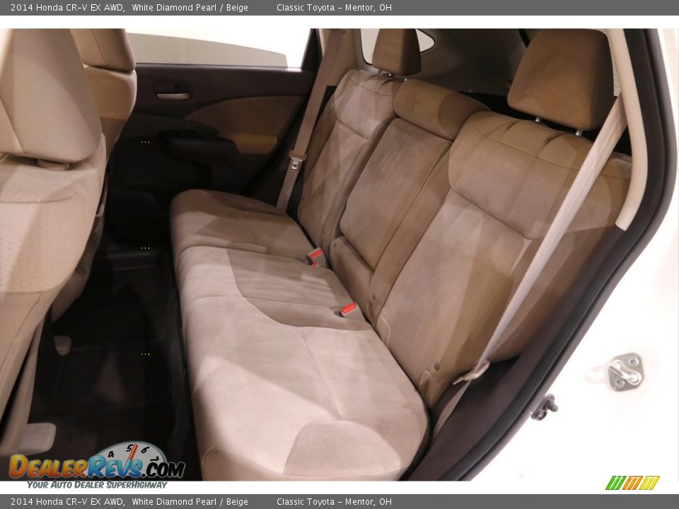 2014 Honda CR-V EX AWD White Diamond Pearl / Beige Photo #17