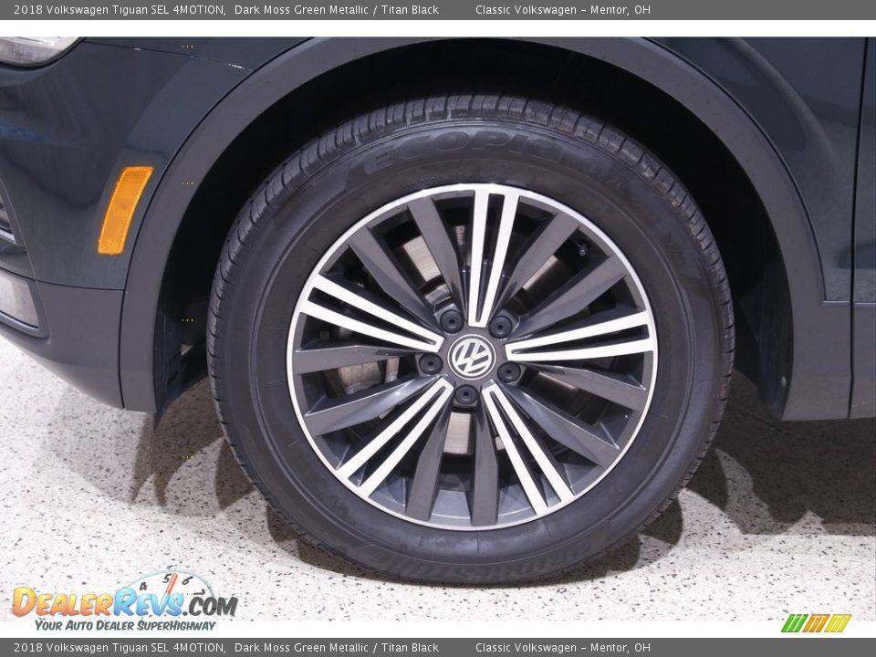 2018 Volkswagen Tiguan SEL 4MOTION Dark Moss Green Metallic / Titan Black Photo #19