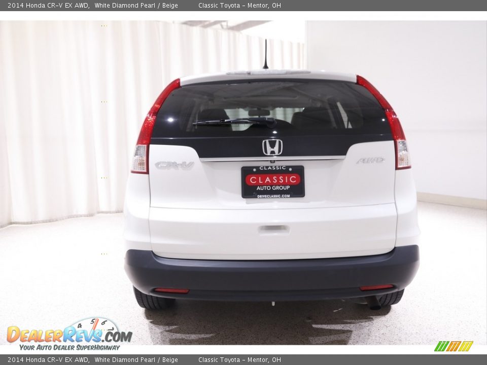 2014 Honda CR-V EX AWD White Diamond Pearl / Beige Photo #18