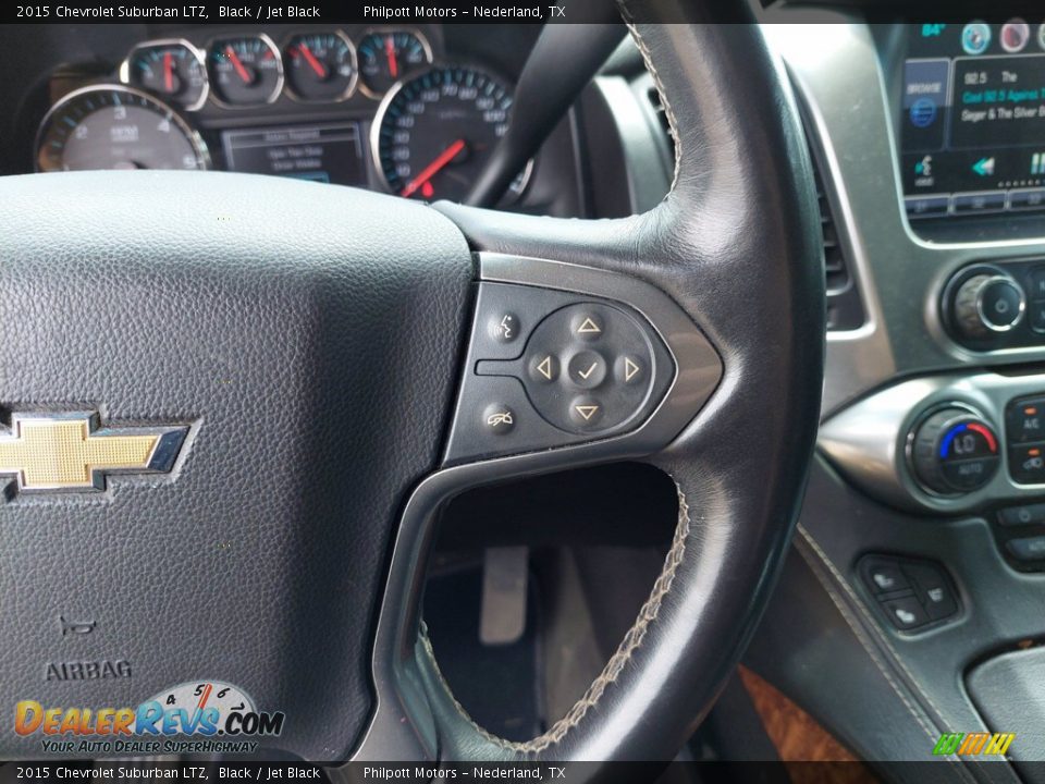 2015 Chevrolet Suburban LTZ Black / Jet Black Photo #17