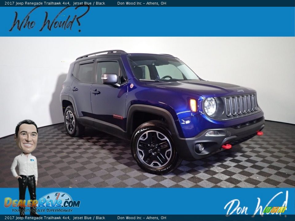 2017 Jeep Renegade Trailhawk 4x4 Jetset Blue / Black Photo #1
