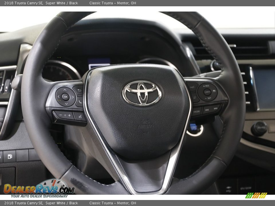 2018 Toyota Camry SE Super White / Black Photo #7