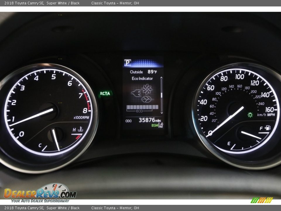 2018 Toyota Camry SE Super White / Black Photo #8