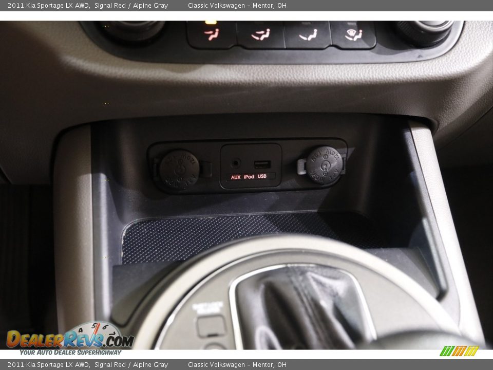 2011 Kia Sportage LX AWD Signal Red / Alpine Gray Photo #12