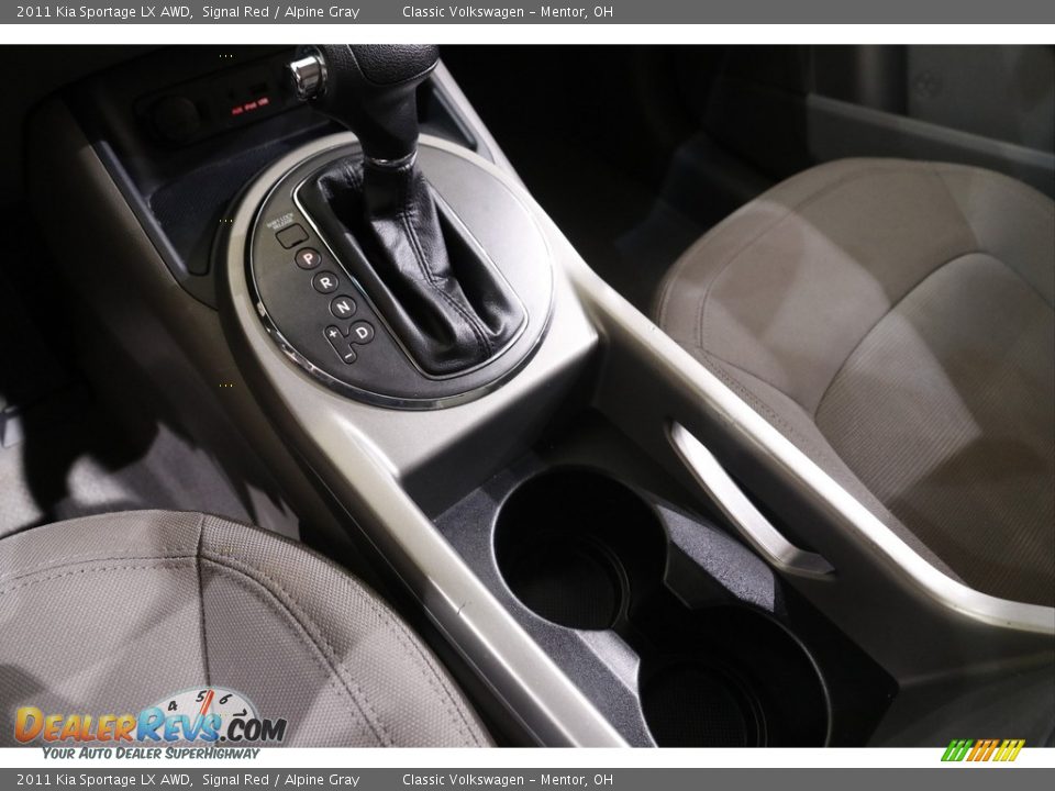 2011 Kia Sportage LX AWD Signal Red / Alpine Gray Photo #13