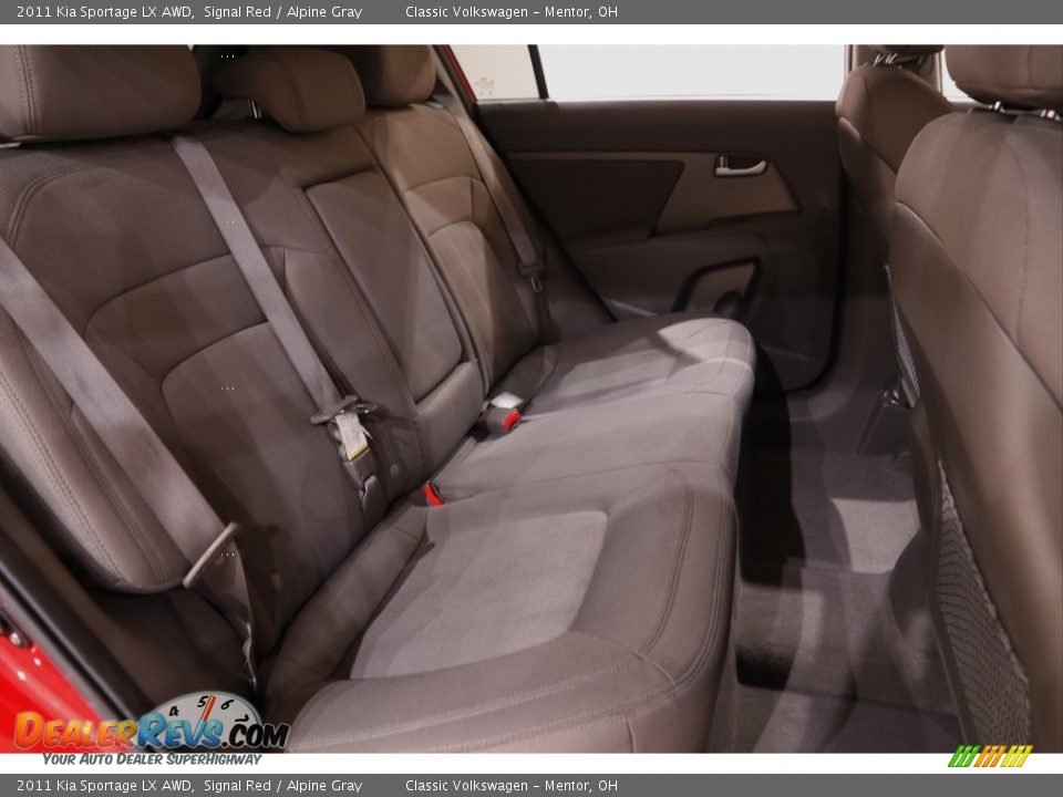 2011 Kia Sportage LX AWD Signal Red / Alpine Gray Photo #15