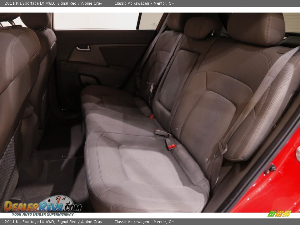 2011 Kia Sportage LX AWD Signal Red / Alpine Gray Photo #16