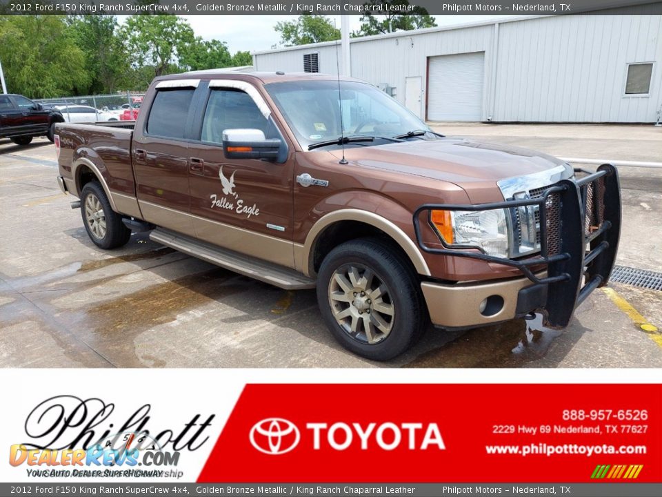 2012 Ford F150 King Ranch SuperCrew 4x4 Golden Bronze Metallic / King Ranch Chaparral Leather Photo #1