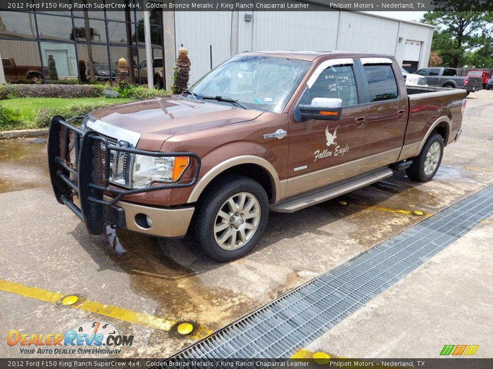 2012 Ford F150 King Ranch SuperCrew 4x4 Golden Bronze Metallic / King Ranch Chaparral Leather Photo #3