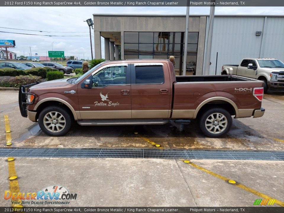 2012 Ford F150 King Ranch SuperCrew 4x4 Golden Bronze Metallic / King Ranch Chaparral Leather Photo #4