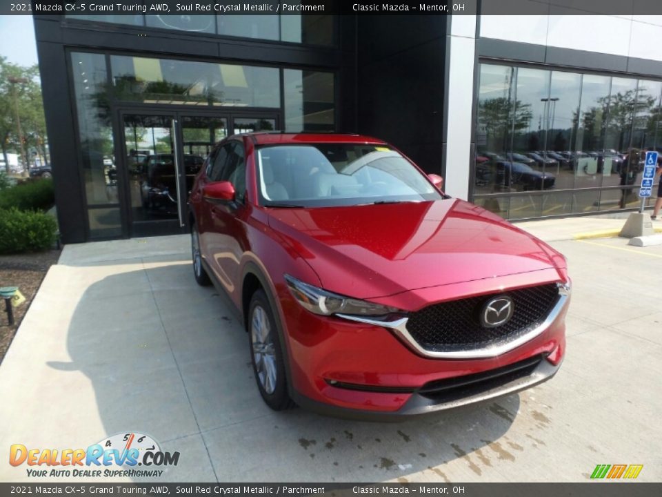 2021 Mazda CX-5 Grand Touring AWD Soul Red Crystal Metallic / Parchment Photo #1
