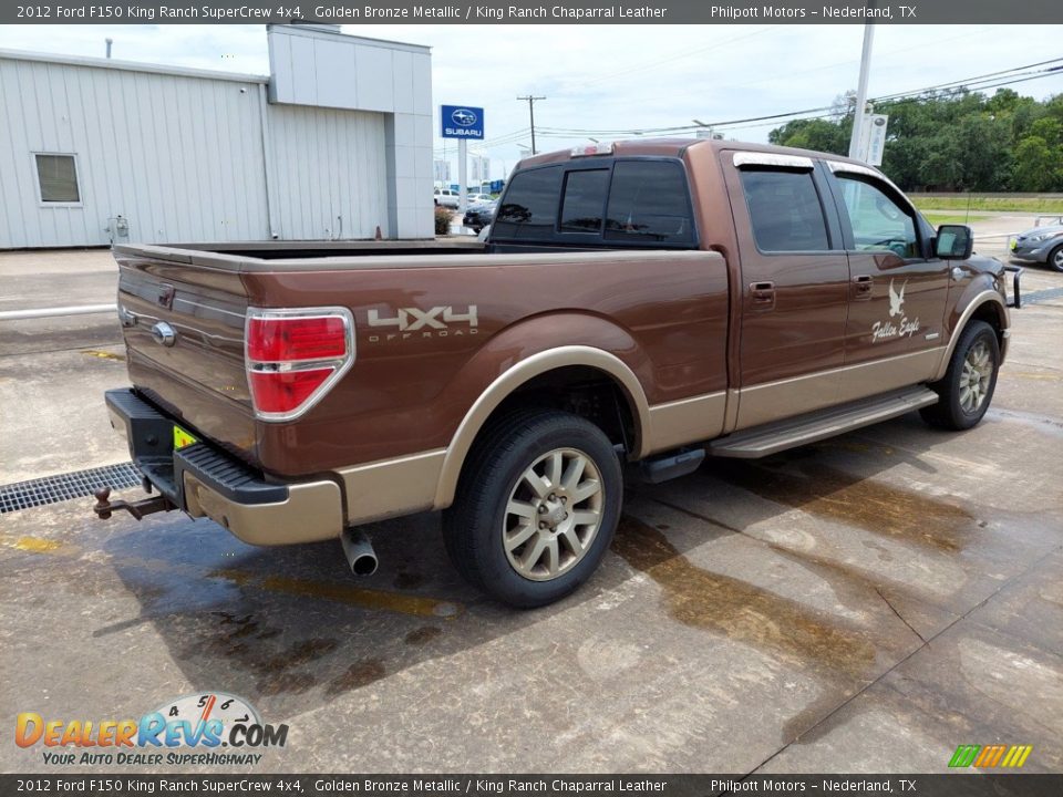 2012 Ford F150 King Ranch SuperCrew 4x4 Golden Bronze Metallic / King Ranch Chaparral Leather Photo #7