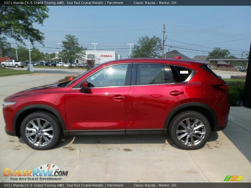 2021 Mazda CX-5 Grand Touring AWD Soul Red Crystal Metallic / Parchment Photo #6