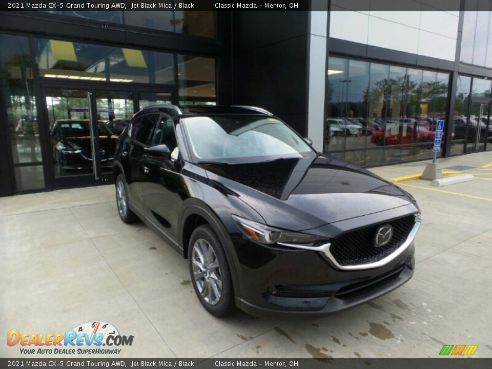 2021 Mazda CX-5 Grand Touring AWD Jet Black Mica / Black Photo #1