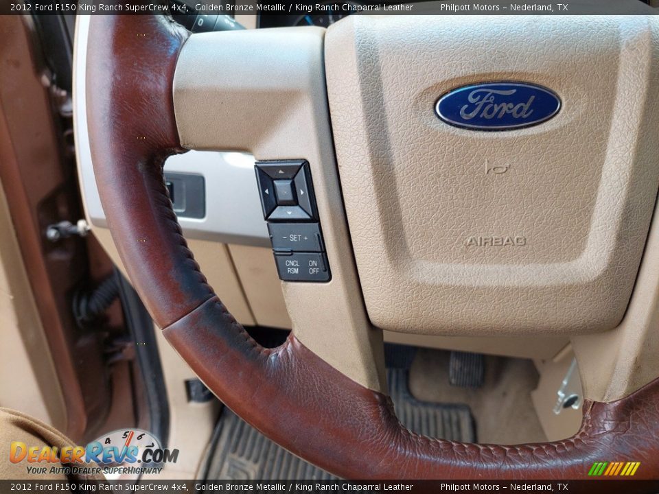 2012 Ford F150 King Ranch SuperCrew 4x4 Golden Bronze Metallic / King Ranch Chaparral Leather Photo #16