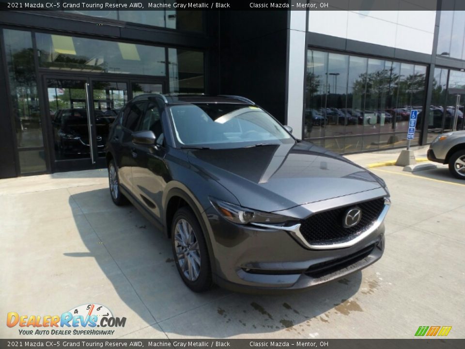 2021 Mazda CX-5 Grand Touring Reserve AWD Machine Gray Metallic / Black Photo #1