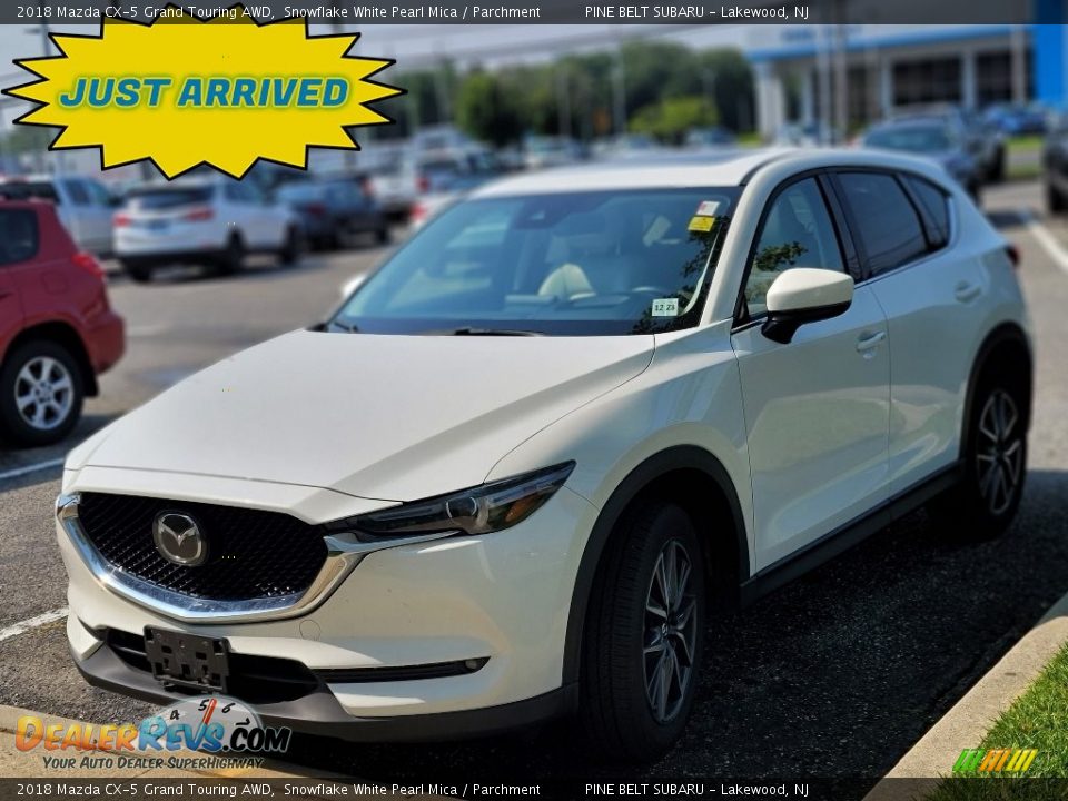 2018 Mazda CX-5 Grand Touring AWD Snowflake White Pearl Mica / Parchment Photo #1