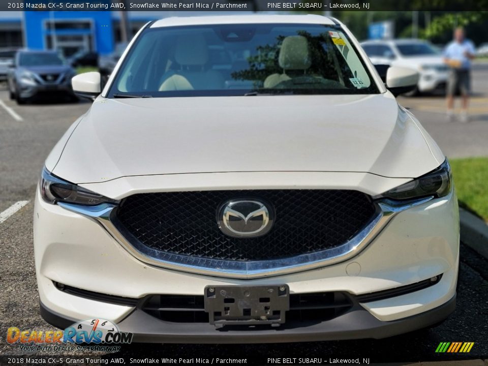 2018 Mazda CX-5 Grand Touring AWD Snowflake White Pearl Mica / Parchment Photo #2