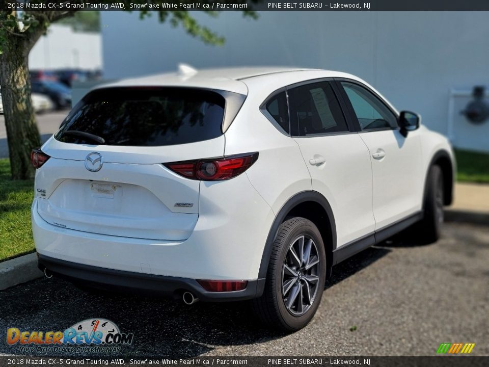 2018 Mazda CX-5 Grand Touring AWD Snowflake White Pearl Mica / Parchment Photo #4