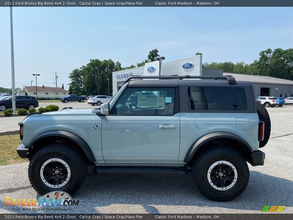 2021 Ford Bronco Big Bend 4x4 2-Door Cactus Gray / Space Gray/Navy Pier Photo #2