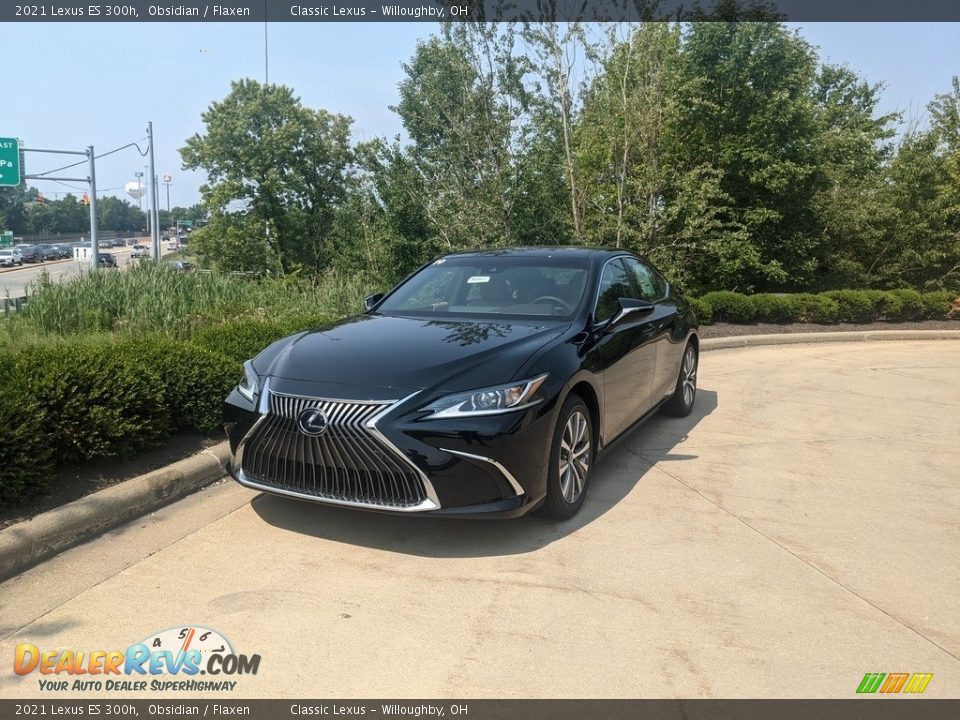 2021 Lexus ES 300h Obsidian / Flaxen Photo #1